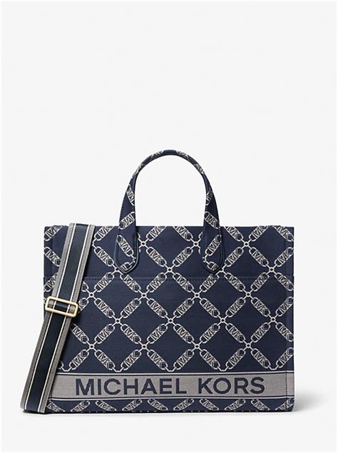 michael kors gigi purse|Gigi Large Empire Logo Jacquard Tote Bag .